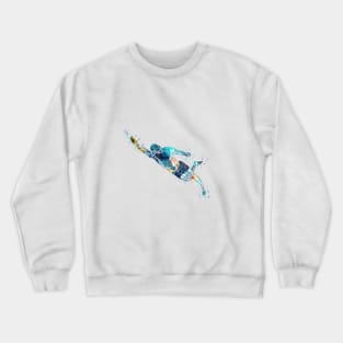 Swimmer Diving in Water Crewneck Sweatshirt